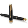 Набор PARKER SONNET GIFT 20 BLACK GT перьевая ручка с позолотой и чехол 2121710
