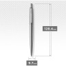 Ручка шариковая PARKER JOTTER CORE K61 (1953205) Stainless Steel CT M синяя